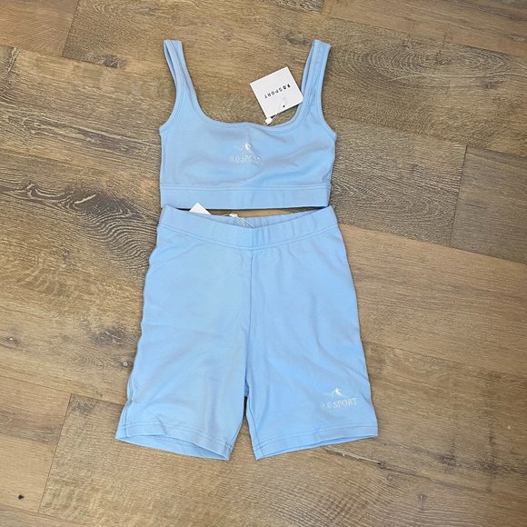 Other - Sport Athletic Bra + Biker Short Set